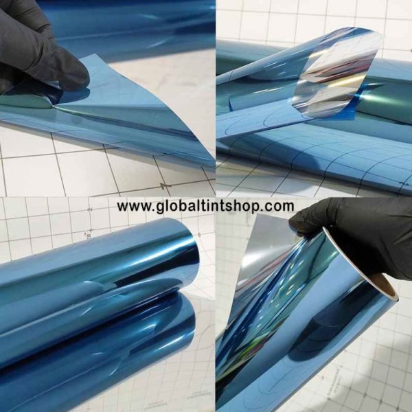 Blue Silver_One Way Mirror Tinted Film