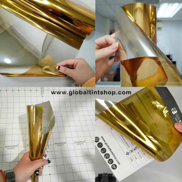 Gold Silver_One Way Mirror Tinted Film