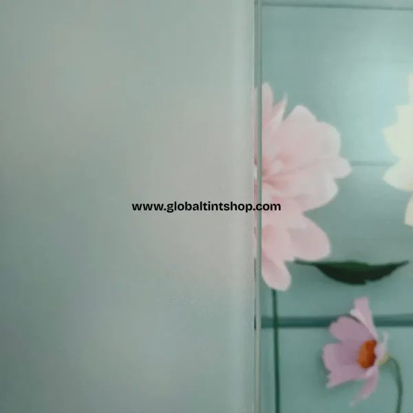 White Frosted 216 Window Frosted Privacy Sticker Elegant Modern For House/ Office/ Bathroom/ Sliding Door/ Window Film