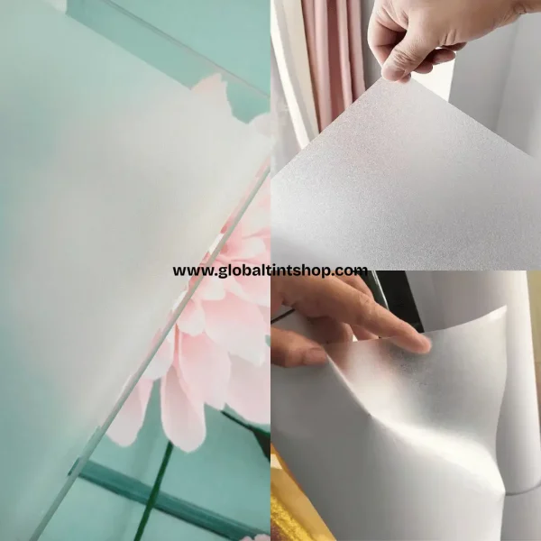 White Frosted 216 Window Frosted Privacy Sticker Elegant Modern For House/ Office/ Bathroom/ Sliding Door/ Window Film - Image 2