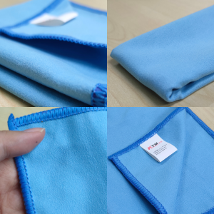 KTM Multipurpose Microfiber Towel (Blue) 30cm x 30cm Soft Absorbent Quick Dry
