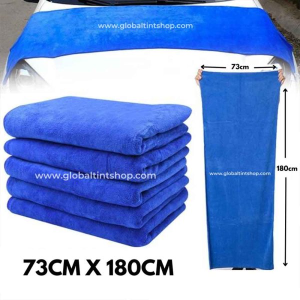 Dual Layer Microfiber Towel 600gsm For Car Cleaning Cloth Water Absorption Supereme Thick Ultra Softness Superior Strength