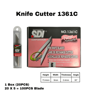 Knife Cutter Blade SDI 1361C Professional Installer Cutter Sharp (1 Full Box 20pcs)
