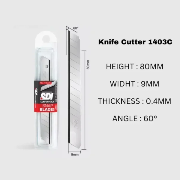 Knife Cutter Blade SDI 1403C Professional Installer Cutter Sharp (1 Full Box 20pcs) - Image 3