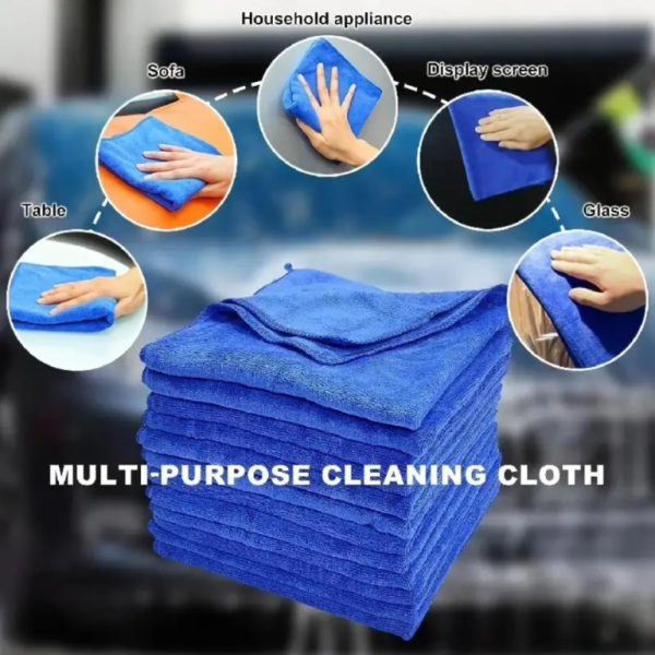 Microfiber Towel 3 IN 1 Super Absorbing Multipurpose Suitable for Coating & Tinted & Paint Protection Film (PPF) 29x28cm BUY 10 FREE 1 - Image 2