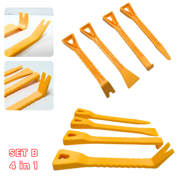 Car Trim Removal Tool Kit (4 in 1) Panel Door Interior Removal/Buckle Removal/Car Decoration Installation Tools - Image 6