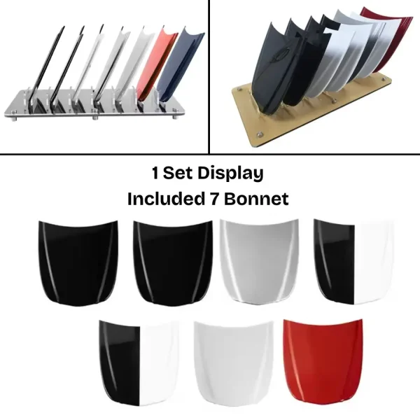 Steel Car Bonnet Display Model Set (1 SET 7 PCS CAR BONNET) Car Hood / Display Coating & PPF - Image 3