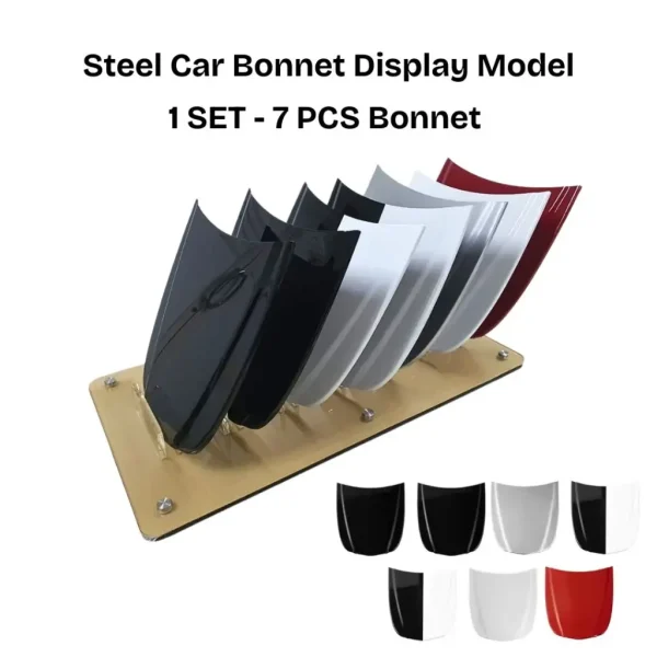 Steel Car Bonnet Display Model Set (1 SET 7 PCS CAR BONNET) Car Hood / Display Coating & PPF